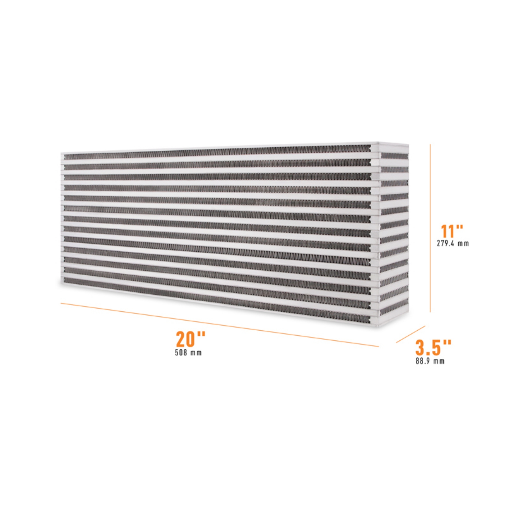 Picture of Mishimoto Universal Air-to-Air Intercooler Core - 20in - 11in - 3-5in