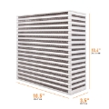 Picture of Mishimoto Universal Air-to-Air Intercooler Core - 10-5in - 10-4in - 3-5in