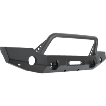 Picture of Westin 18-19 Jeep Wrangler JL WJ2 Full Width Front Bumper w-Bull Bar Textured Black