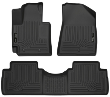 Picture of Husky Liners 2016 Kia Soul Weatherbeater Black Front & 2nd Seat Floor Liners Footwell Coverage