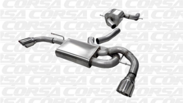 Picture of Corsa 2010-2014 Volkswagen GTI Mk6 Polished Touring 3-0in Cat-Back Dual Exit Polished Pro-SeriesTips