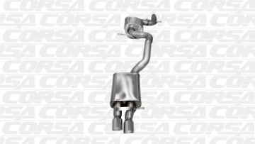 Picture of Corsa 06-10 Volkswagen GLI Mk5 Black Touring 3-0in Cat-Back Single Rear Exitn Black Pro-Series