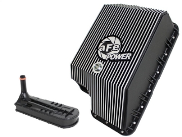 Picture of aFe Transmission Pan Black; Ford Diesel Trucks 03-10 V8-6-0-6-4L td