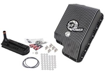 Picture of aFe Transmission Pan Black; Ford Diesel Trucks 03-10 V8-6-0-6-4L td