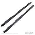 Picture of Westin 2019 Chevrolet Silverado Crew Cab w- 6-5ft Bed PRO TRAXX 5 W2W Oval Nerf Step Bars - Black