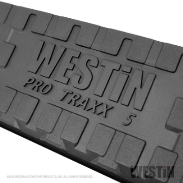 Picture of Westin 2019 Chevrolet Silverado Double Cab PRO TRAXX 5 W2W Oval Nerf Step Bars - Stainless Steel