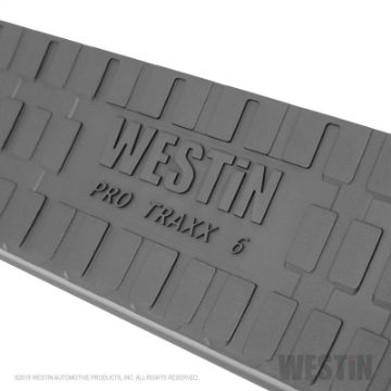 Picture of Westin 2019 Chevrolet Silverado Double Cab PRO TRAXX 6 Oval Nerf Step Bars - Stainless Steel
