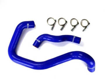 Picture of Sinister Diesel 05-07 Ford Powerstroke 6-0L - 4WD Only Blue Radiator Hose Kit