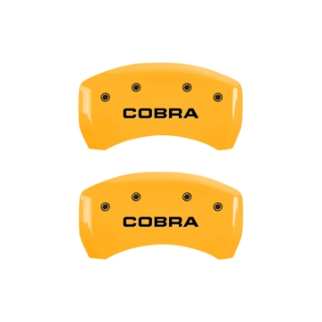 Picture of MGP 4 Caliper Covers Engraved Front & Rear MGP Yellow Finish Black Characters 2008 Ford F-150