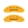 Picture of MGP 4 Caliper Covers Engraved Front Shelby Rear Snake Yellow Finish Black Char 2003 Ford Mustang
