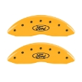 Picture of MGP 4 Caliper Covers Engraved F & R Oval Logo-Ford Yellow Finish Black Char 2005 Ford Expedition