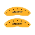 Picture of MGP 4 Caliper Covers Engraved Front & Rear Lightning Yellow Finish Black Char 2000 Ford F-150