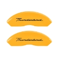 Picture of MGP 4 Caliper Covers Eng Fr No Bolts-TBird Rr No Bolts-TBird Yel Finish Blk Char 05 Ford Thunderbird