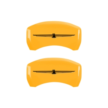 Picture of MGP 4 Caliper Covers Eng Fr No Bolts-TBird Rr No Bolts-TBird Yel Finish Blk Char 05 Ford Thunderbird