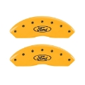 Picture of MGP 2 Caliper Covers Engraved Front Oval Logo-Ford Yellow Finish Blk Char 2011 Ford Focus