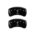 Picture of MGP 4 Caliper Covers Engraved Front & Rear Raptor Yellow Finish Black Char 2011 Ford F-150