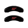 Picture of MGP 4 Caliper Covers Engraved Front & Rear No Bolts-St Black Finish Silver Char 2017 Ford Fusion