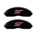 Picture of MGP 4 Caliper Covers Engraved Front & Rear No Bolts-St Black Finish Silver Char 2017 Ford Fusion