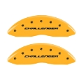 Picture of MGP 4 Caliper Covers Engraved Fr Challenger Rr Vintage RT Yellow Finish Black Char 07 Dodge Charger