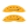 Picture of MGP 4 Caliper Covers Engraved F & R w- Stripes-Dodge Yellow Finish Black Char 2006 Dodge Charger