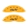 Picture of MGP 4 Caliper Covers Engraved Front & Rear RT1-Truck Yellow Finish Black Char 2007 Dodge Charger
