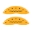 Picture of MGP 4 Caliper Covers Engraved Front & Rear Dodge Yellow Finish Black Char 2006 Dodge Durango