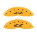 Picture of MGP 4 Caliper Covers Engraved Front & Rear Avalanche SS Yellow Finish Black Char 2000 Chevy Tahoe