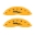 Picture of MGP 4 Caliper Covers Engraved Front & Rear Ssr Yellow Finish Black Char 2008 Chevrolet Trailblazer