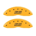 Picture of MGP 4 Caliper Covers Engraved Front & Rear Trailblazer SS Yellow Finish Black Char 2004 Chevy SSR