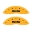 Picture of MGP 4 Caliper Covers Engraved F & R Silverado SS Yellow Finish Black Char 2002 Chevy Silverado 1500