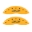 Picture of MGP 4 Caliper Covers Engraved F & R Avalanche SS Yellow Finish Blk Char 2008 Chevy Express 2500