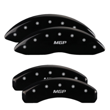 Picture of MGP 4 Caliper Covers Engraved Front & Rear MGP Yellow Finish Black Char 2001 Chevrolet Impala
