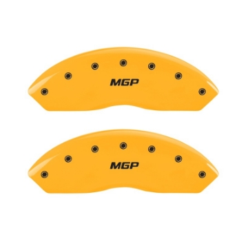 Picture of MGP 2 Caliper Covers Engraved Front MGP Yellow Finish Black Characters 1999 Chevrolet Tahoe