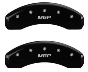 Picture of MGP 2 Caliper Covers MGP Black Finish Silver Characters 2018 Chevrolet Tahoe