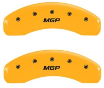 Picture of MGP 2 Caliper Covers MGP Yellow Finish Black Characters 2018 Chevrolet Tahoe
