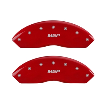 Picture of MGP 4 Caliper Covers Engraved Front & Rear MGP Red Finish Silver Characters 2019 Toyota 86