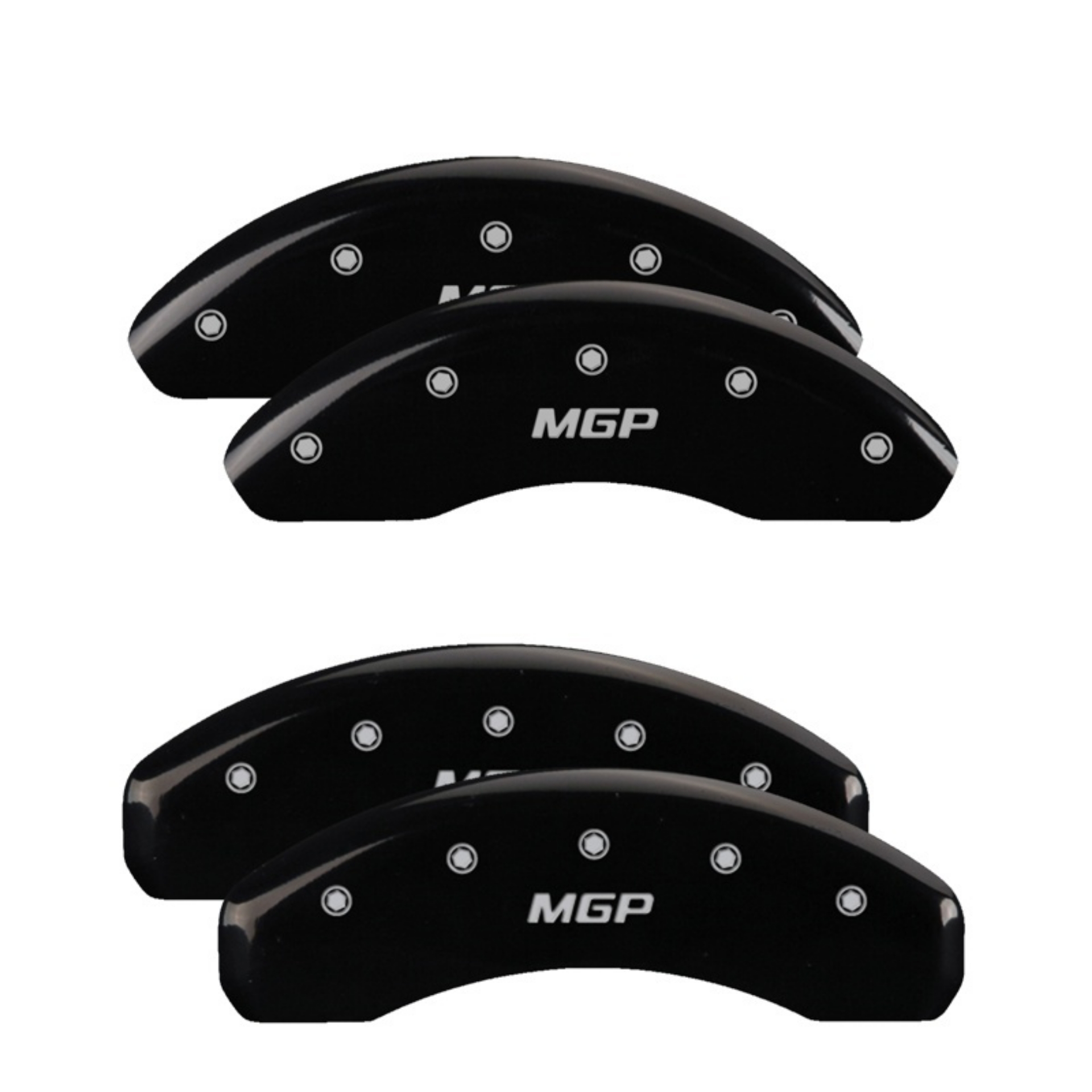 Picture of MGP 4 Caliper Covers Engraved Front & Rear MGP Black Finish Silver Char 2019 Toyota CH-R
