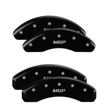 Picture of MGP 4 Caliper Covers Engraved Front & Rear MGP Black Finish Silver Char 2019 Toyota CH-R