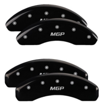 Picture of MGP 4 Caliper Covers Engraved Front & Rear MGP Black Finish Silver Char 2019 Toyota CH-R