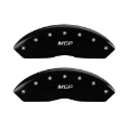 Picture of MGP 4 Caliper Covers Engraved Front & Rear MGP Black Finish Silver Char 2018 Nissan Armada