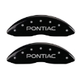 Picture of MGP 4 Caliper Covers Engraved Front & Rear Pontiac Black Finish Silver Char 2008 Pontiac G8
