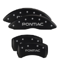 Picture of MGP 4 Caliper Covers Engraved Front & Rear Pontiac Black Finish Silver Char 2008 Pontiac G8