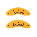 Picture of MGP 4 Caliper Covers Engraved Front & Rear Pontiac Yellow Finish Black Char 2010 Pontiac G6