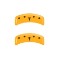 Picture of MGP 4 Caliper Covers Engraved Front Pontiac Rear Arrow Yellow Finish Blk Char 1997 Pontiac Firebird