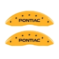 Picture of MGP 4 Caliper Covers Engraved Front Pontiac Rear Gto Yellow Finish Black Char 2004 Pontiac GTO