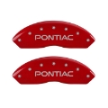 Picture of MGP 4 Caliper Covers Engraved Front Pontiac Rear Arrow Red Finish Silver Char 2007 Pontiac Solstice