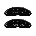 Picture of MGP 4 Caliper Covers Engraved Front & Rear Pontiac Black Finish Silver Char 2007 Pontiac Solstice