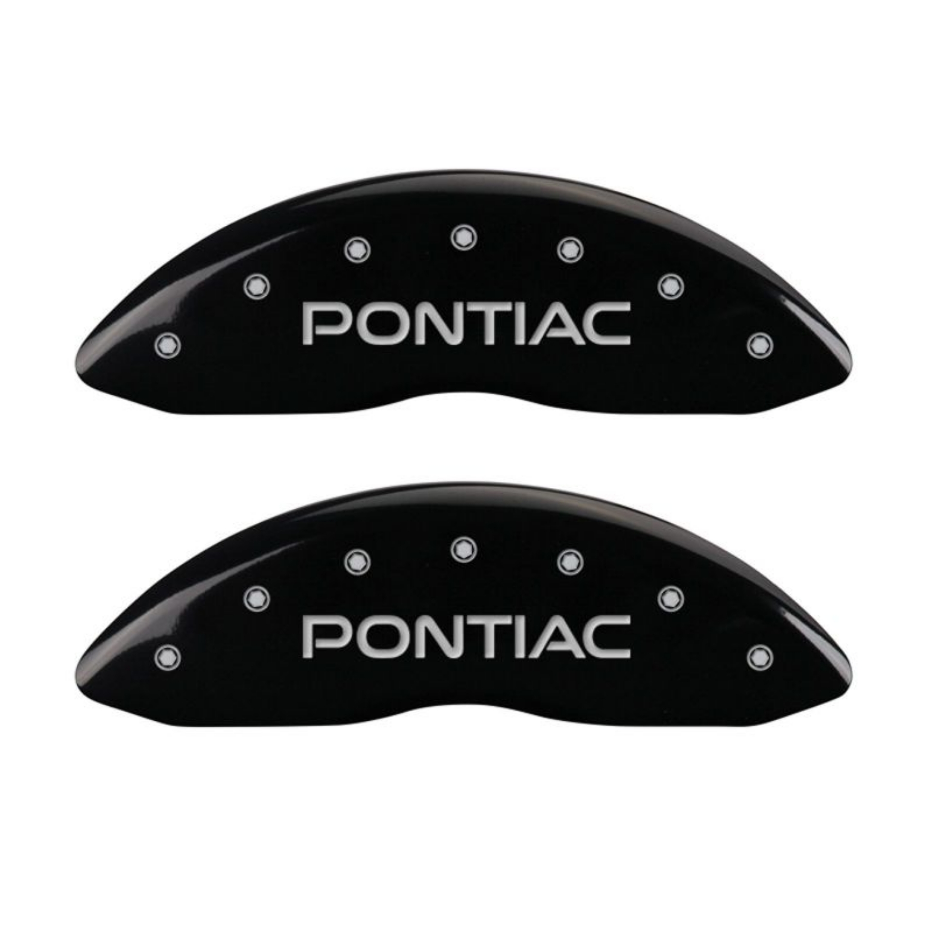 Picture of MGP 4 Caliper Covers Engraved Front Pontiac Rear Arrow Black Finish Sil Char 2004 Pontiac Bonneville