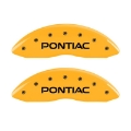 Picture of MGP 4 Caliper Covers Engraved Front Pontiac Rear Gxp Yellow Finish Blk Char 2005 Pontiac Bonneville