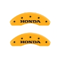Picture of MGP 4 Caliper Covers Engraved Front Honda Rear H Logo Yellow Finish Black Char 1998 Honda Prelude